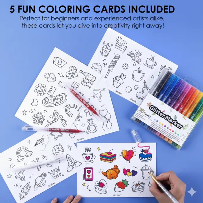 25 Coloring Cards