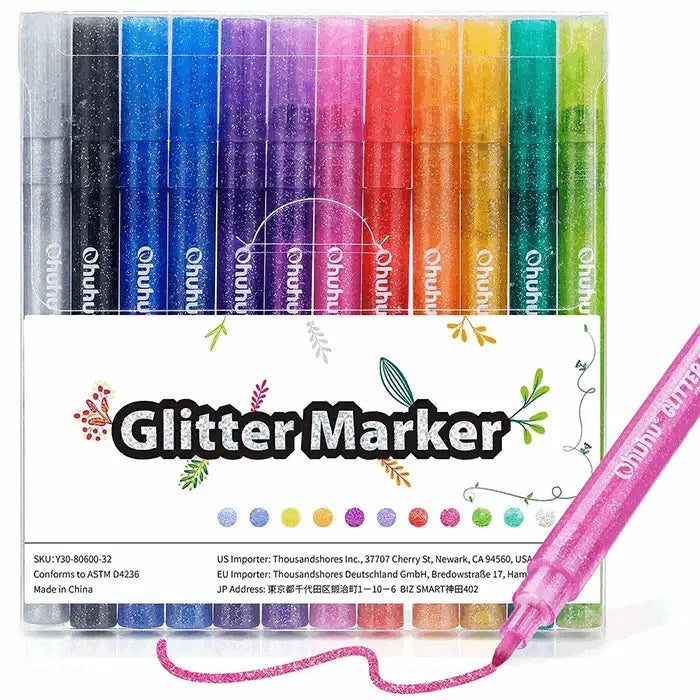 Sparkle & Shine Glitter Markers Bundle